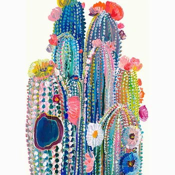 

5D DIY Diamond Painting Full Square/Round Drill "Cactus flower" Diamond Embroidery Cross Stitch,Mosaic,Home Decor,Gift