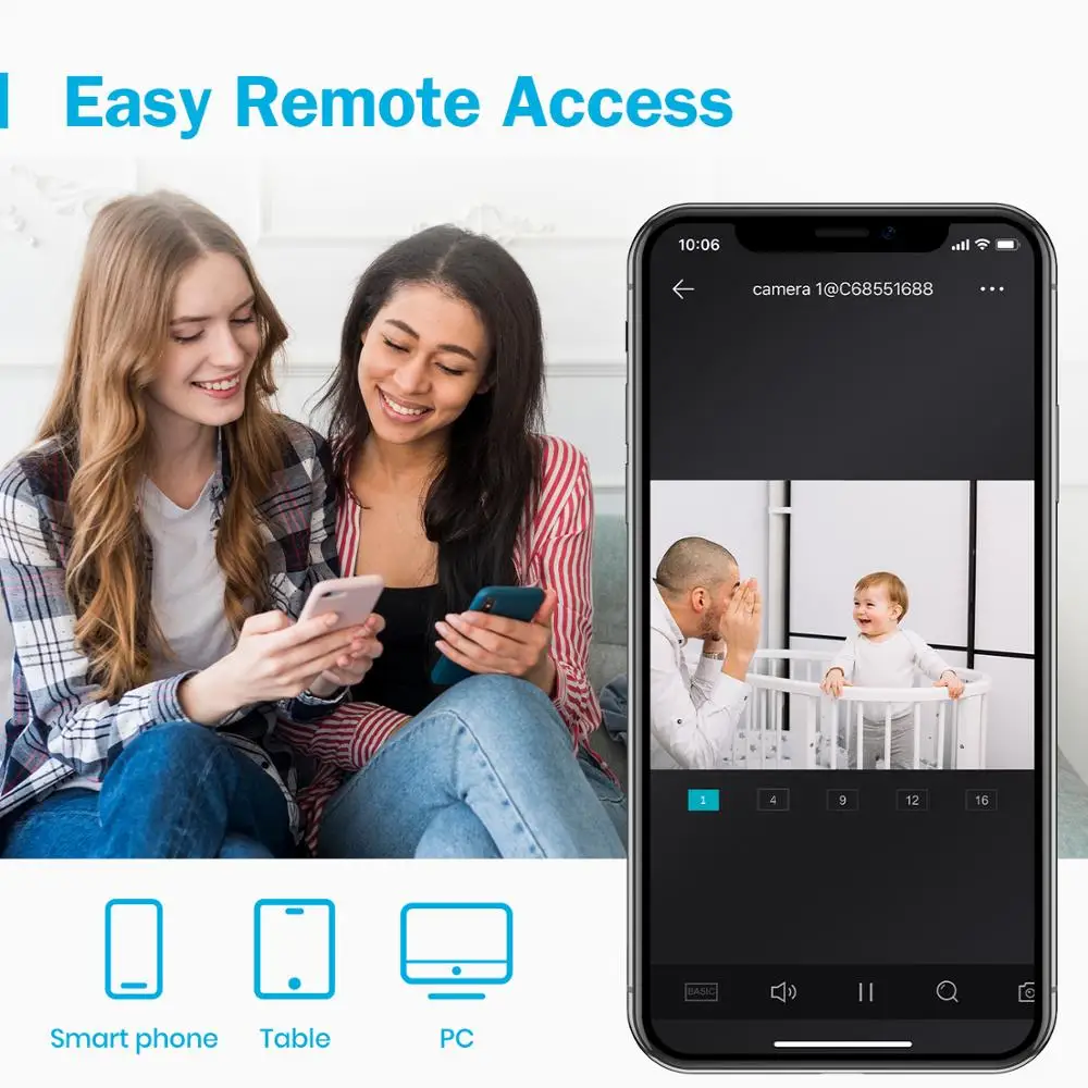 ANNKE 1080P Lite H.264+ 8CH CCTV камера DVR система 8 шт. IP66 Водонепроницаемая 2.0MP цилиндрическая камера s домашний видео комплект системы видеонаблюдения