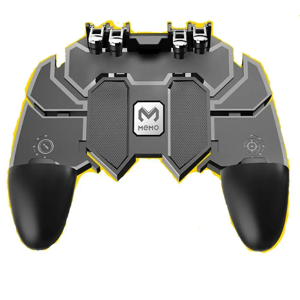  For PUBG Mobile Game Gamepad Six Fingers Trigger Fast Fire Shoot Sensitive Joystick Controller for 