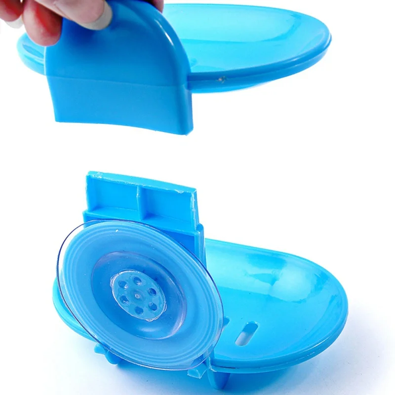 

Double-layer Soap Dish With Drain Hole For Bathroom Household Soap Holder With Suction Cup Punch-free