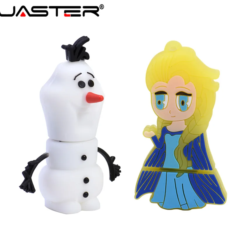 JASTER милый замороженный USB флеш-накопитель USB 2,0 флеш-накопитель Миньоны карта памяти Флешка 4 ГБ 8 ГБ 16 ГБ 32 ГБ 64 ГБ подарок
