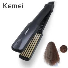 Kemei щипцы для завивки волос палочка стайлер Инструменты Профессиональные электрические керамические щипцы для завивки волос женский салон артефакт для сухой