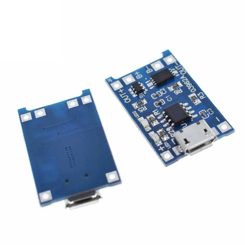 5 шт. Micro USB 5 в 1A 18650 TP4056 модуль зарядного устройства литиевой батареи зарядная плата с защитой двойной функции 1A li ion|Интегральные схемы| | АлиЭкспресс