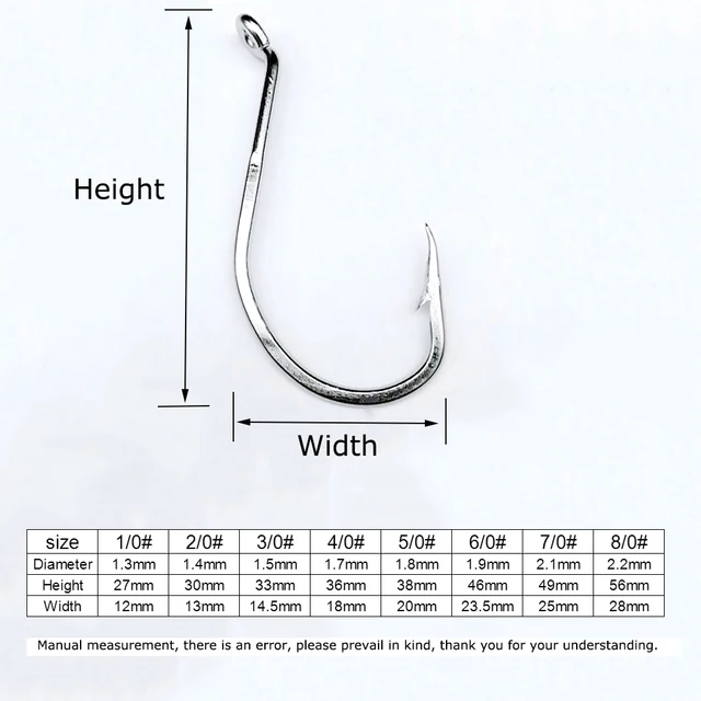 Long shank circle hooks Clearance