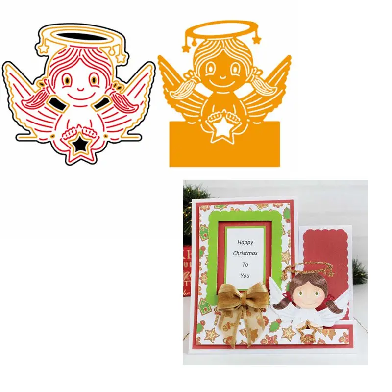 

Little Angel Girl Twinkle Star Shape Metal Cutting Dies Stencil For Craft Cards Paper Making Decorative Album Template Dies 2019