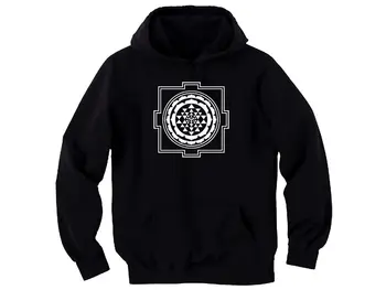 

Sacred art Mandala Sri Yantra Hinduism new black hoodie for man/women/youth