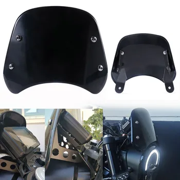 

Motorcycle Black Headlight Windshield Fairing Windscreen For Benelli Leoncino 250 Compact Sport Wind Deflector Kit