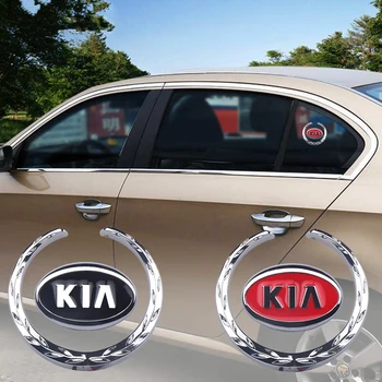 

3D Metal Car Emblem Stickers For KIA K2 K3 K5 k9 Sorento Sportage R Rio Soul Side Window Glass And Whole Body Decoration