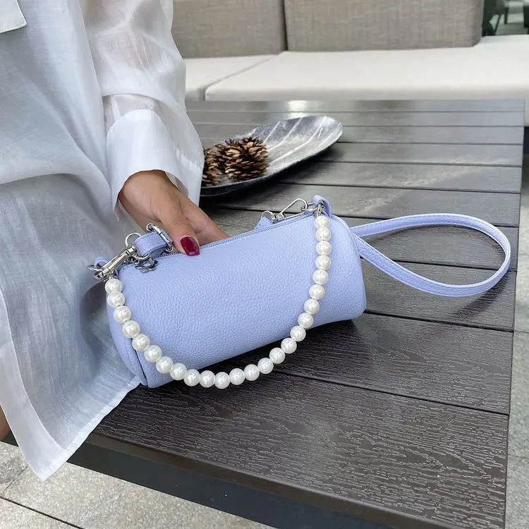 Female 2021 pearl bag messenger little fairy bag shoulder sleeve messenger shoulder bag female wild pencil case small coin purse