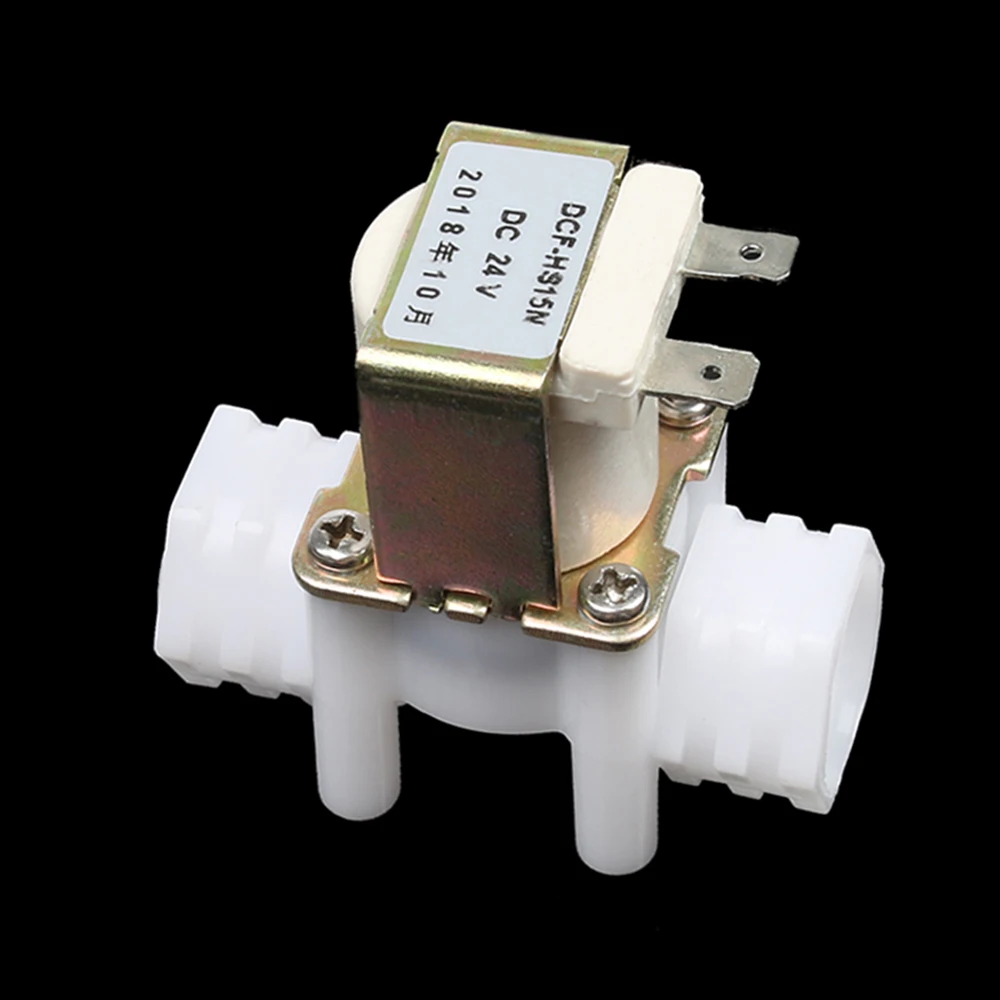 SHIZHI Normalement Ouvert Une /électrovanne en Plastique DN15 DN15 12V 24V Distributeur magn/étique /à leau Boire Pneumatique Controller Commutateur Specification : 1//2, Voltage : DC 12V