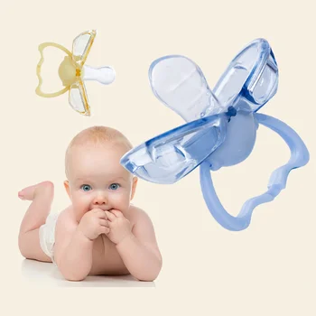 

Silicone Baby Pacifier Playing Mouth Automatically Closed to Soother Thumb Nipple Type Pacifier Anit-drop Pacifiers for Newborn
