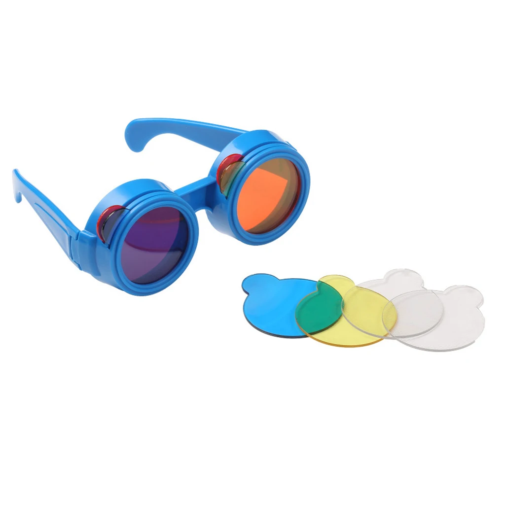 Kid Glasses Toy Science Experiment Three Primary Color Optical Learning Game Kid Glasses Toy Science Experiment Three Primary Color Optical Learning Game