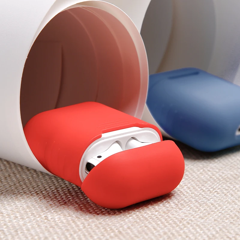 1 шт Bluetooth беспроводной чехол для наушников Защитный чехол для AirPods аксессуары для кожи силиконовый чехол для Apple AirPods зарядная коробка