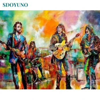 The Beatles painting by numbers