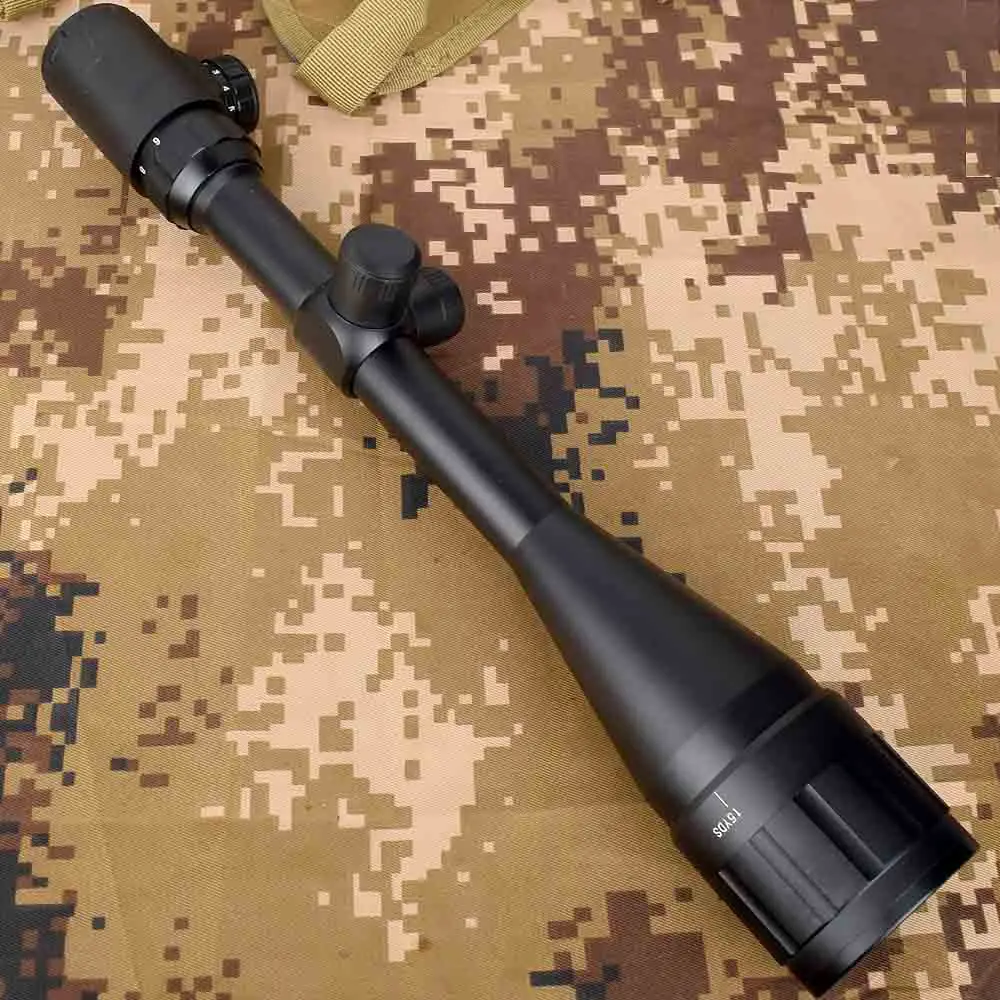 6-24x50 Aoe Riflescope Регулируемый зеленый красный точечный охотничий светильник тактический прицел оптический прицел