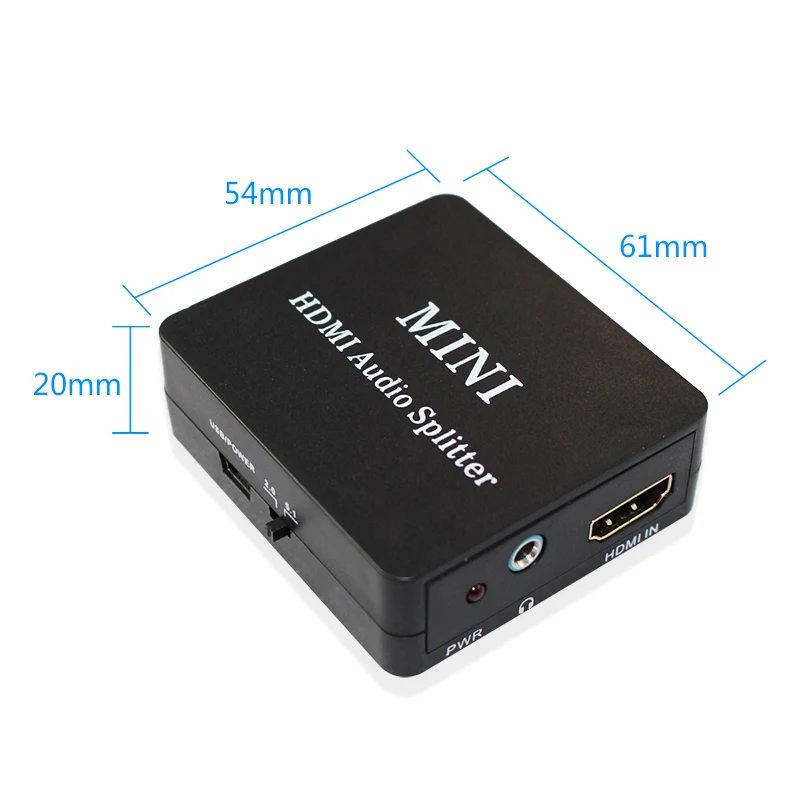 HDMI Splitter with 2CH 5 1CH SPDIF COAXIAL Audio Extractor Converter Audio Splitter for XBOX PS4 Headphone
