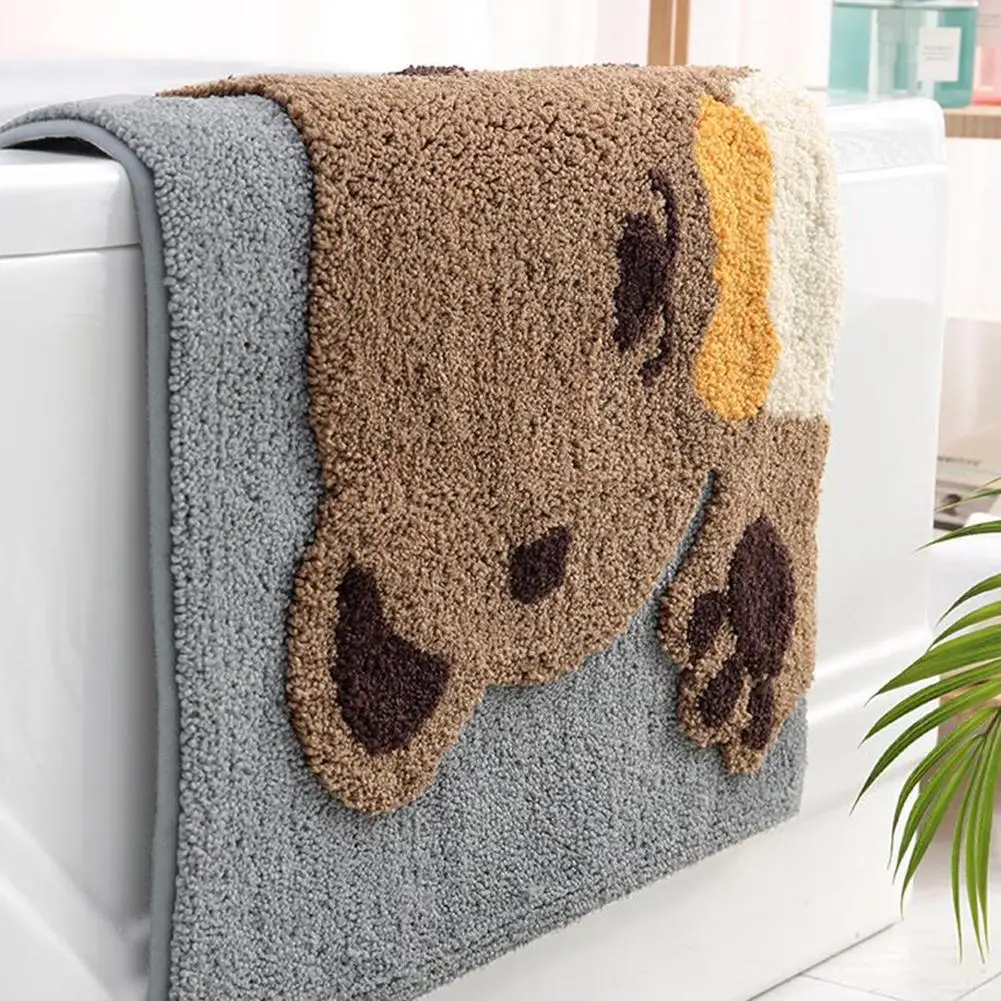 TPFOCUS Mat Water Absorption Nonslip Cartoon Microfiber Doormat for Home Bathroom rectangle machine weaving Latex bottom