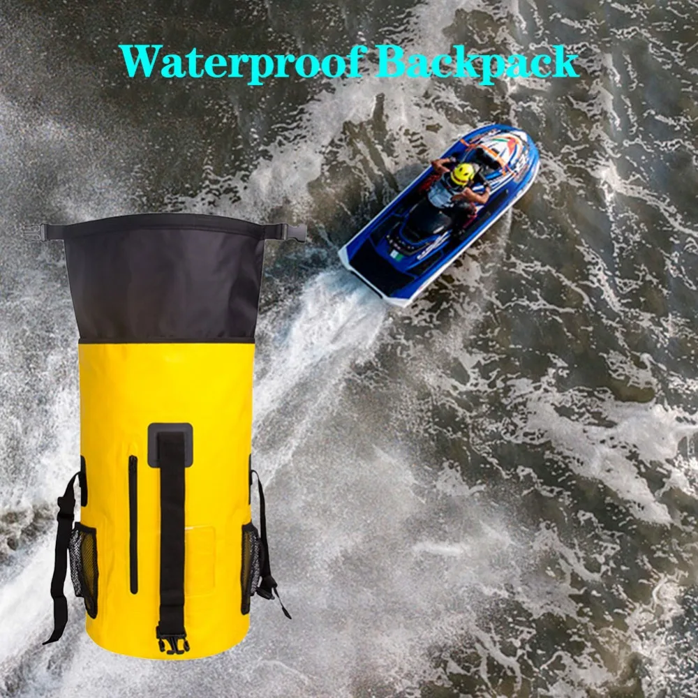 Водонепроницаемый рюкзак сухой мешок IPX6 Водонепроницаемый класс для плавающих лодок Кемпинг Туризм Катание на лыжах