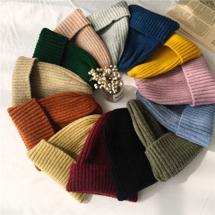 Colorfaith новинка осень зима женские шапки бини вязаная шапка теплая красивая модная винтажная Элегантная Дамская шапка H813