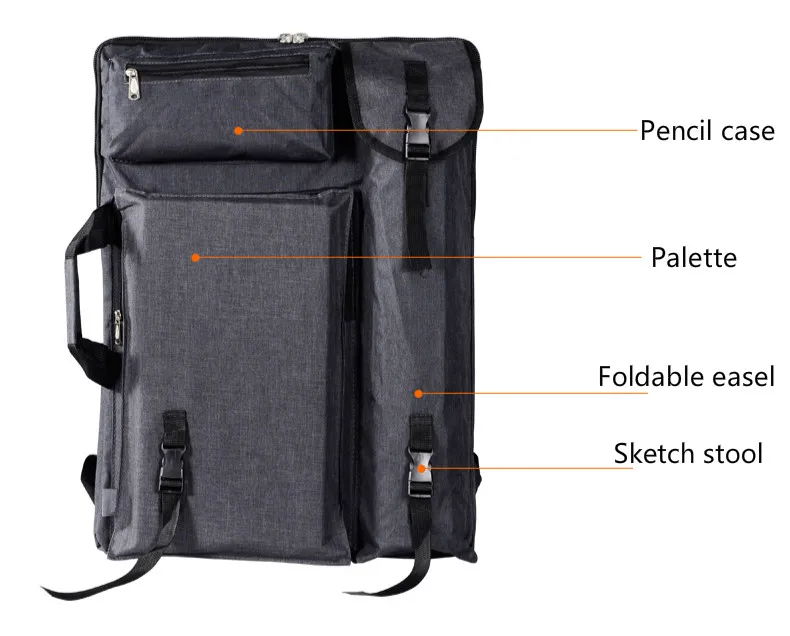 Artist Painting Bags Multi-function Foldable Waterproof 4K Painting Bag for Sketching Drawing Board Bag for Art Test Dedicated