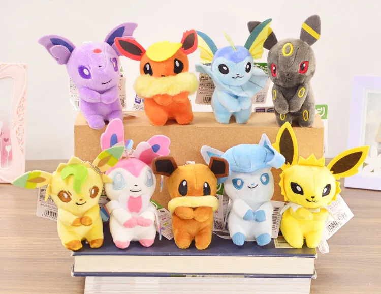 Eevee коллекция милая сумка эльфа кулон Чучела Животных лиса кошка маленький