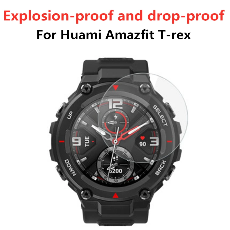 2Pack-for-Huami-Amazfit-T-Rex-Tempered-Glass-Screen-Protector-9H-Scratch-Proof-Explosion-Proof-Smartwatch(2)