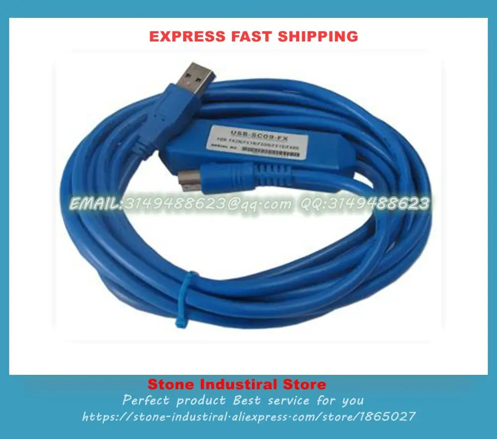 Флуоресцентный кабель для ЧПУ FX0N FX1N FX2N FX0S FX1S FX3U PLC 2018 новый передачи
