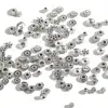 30-200pcs 4/5/6/7/8mm Antique Silver Color Tibetan Metal Beads Round Loose Spacer Beads For Jewelry Making DIY Charm Bracelets ► Photo 2/6