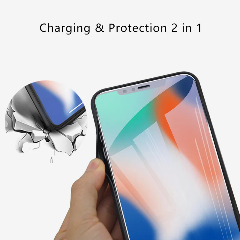 Чехол с зарядным устройством для iPhone XR XS X Max 6000 мАч|Чехлы аккумулятором| |