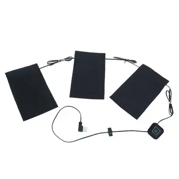 

3in1 5V Electric Heating Pads Adjustable Thermal Waistcoat Clothing Warmer Heated Jacket Mat For DIY Heated Clothing