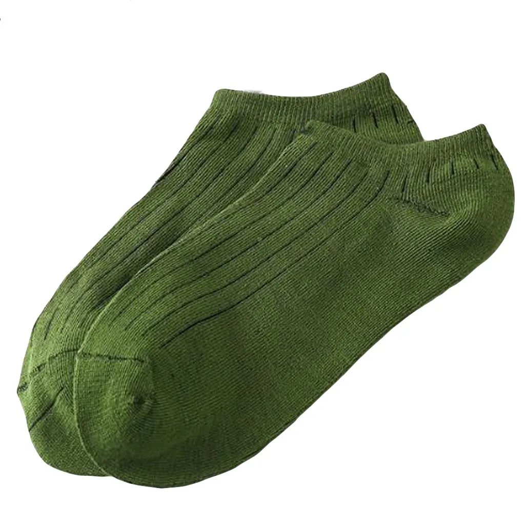 Носки унисекс для взрослых, одноцветные Классические хлопковые носки для женщин и мужчин, цветные носки-тапочки, удобные рабочие носки