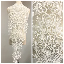 LASUI, новинка 96,5*31,7 см = 1 шт., сделай сам, свадебное/вечернее платье, тяжелое вышитое кружевное платье, цветы, вышитое бисером, аппликация на спине, наклейка 0494