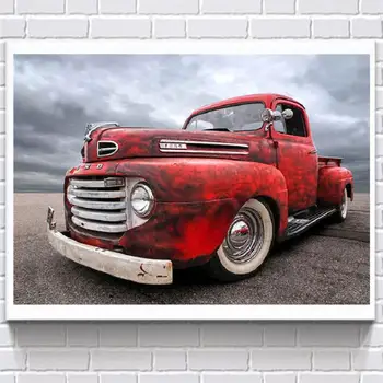 

Era car pattern 5D DIY full diamond cross stitch diamond mosaic home decoration