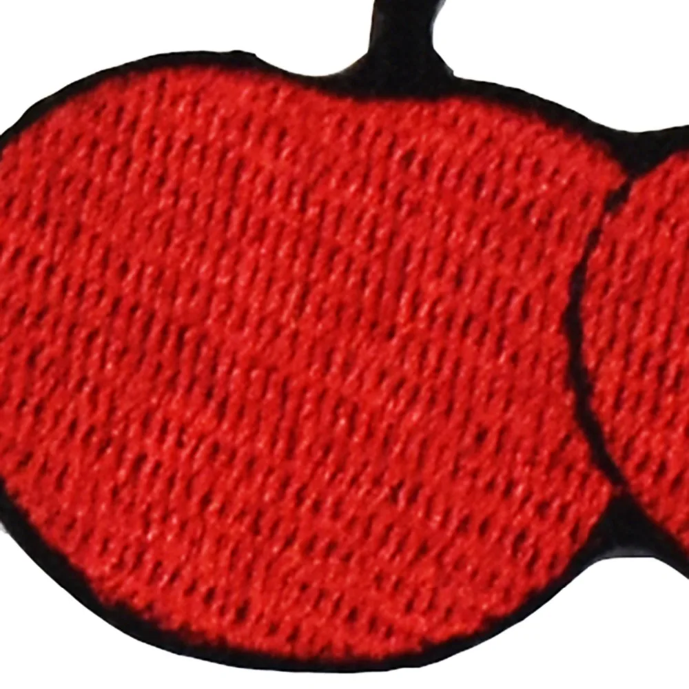 Вишня нашивка "фрукт" вышитые железа на заказ DIY Вышивание на аппликации детские наклейки Патчи для Костюмы сумки футболка Шапки одежды