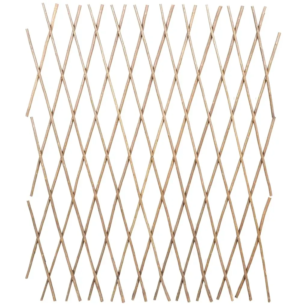 

VidaXL 5 Pcs Extendable Willow Trellis Fence 90x180 Cm Suitable For Keeping Pets Indoors Or Outdoors Plants Grow
