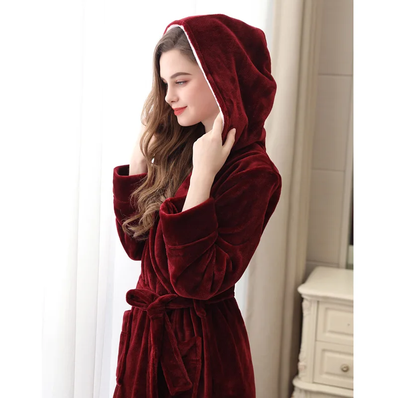 WineRed GIANTEX, женские банные полотенца для ванной, для взрослых, банный халат, халат, пижама, для тела, спа, банное платье - Цвет: WineRed