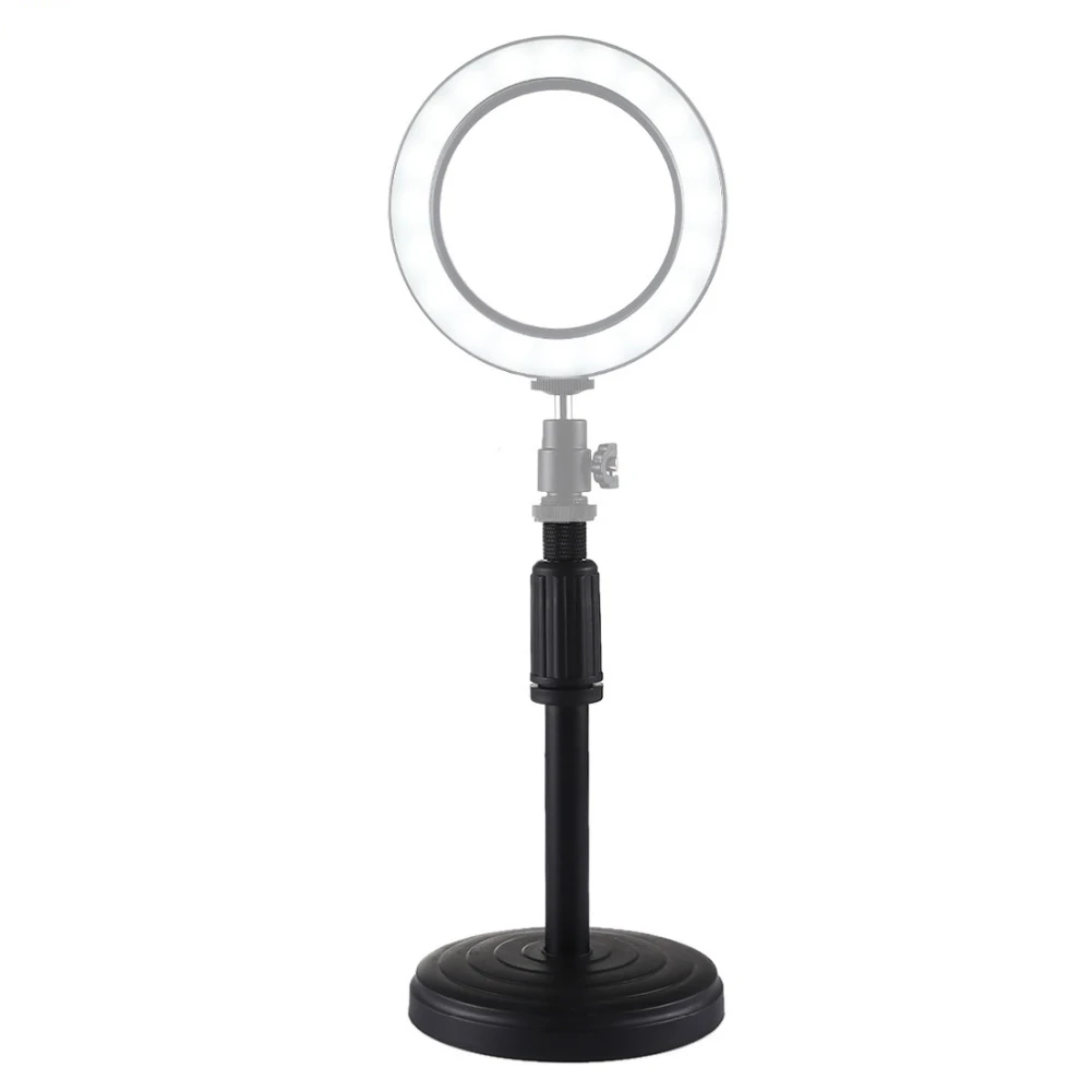 Adjustable 18 To 28cm Height Metal Desk Makeup Light Desktop Stand Mount Bracket For Photography LED Makeup Mirror Ring Light