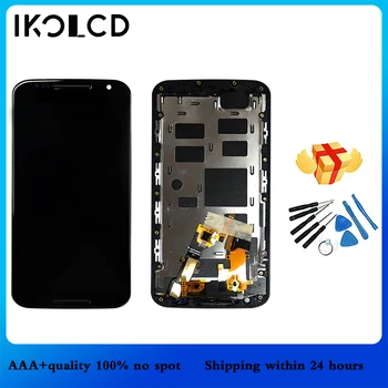 

For Motorola X2 LCD Display Touch Screen Digitizer Assembly With Frame + Tools For Moto X2 XT1092 XT1095 XT1097 5.2" LCDs Screen