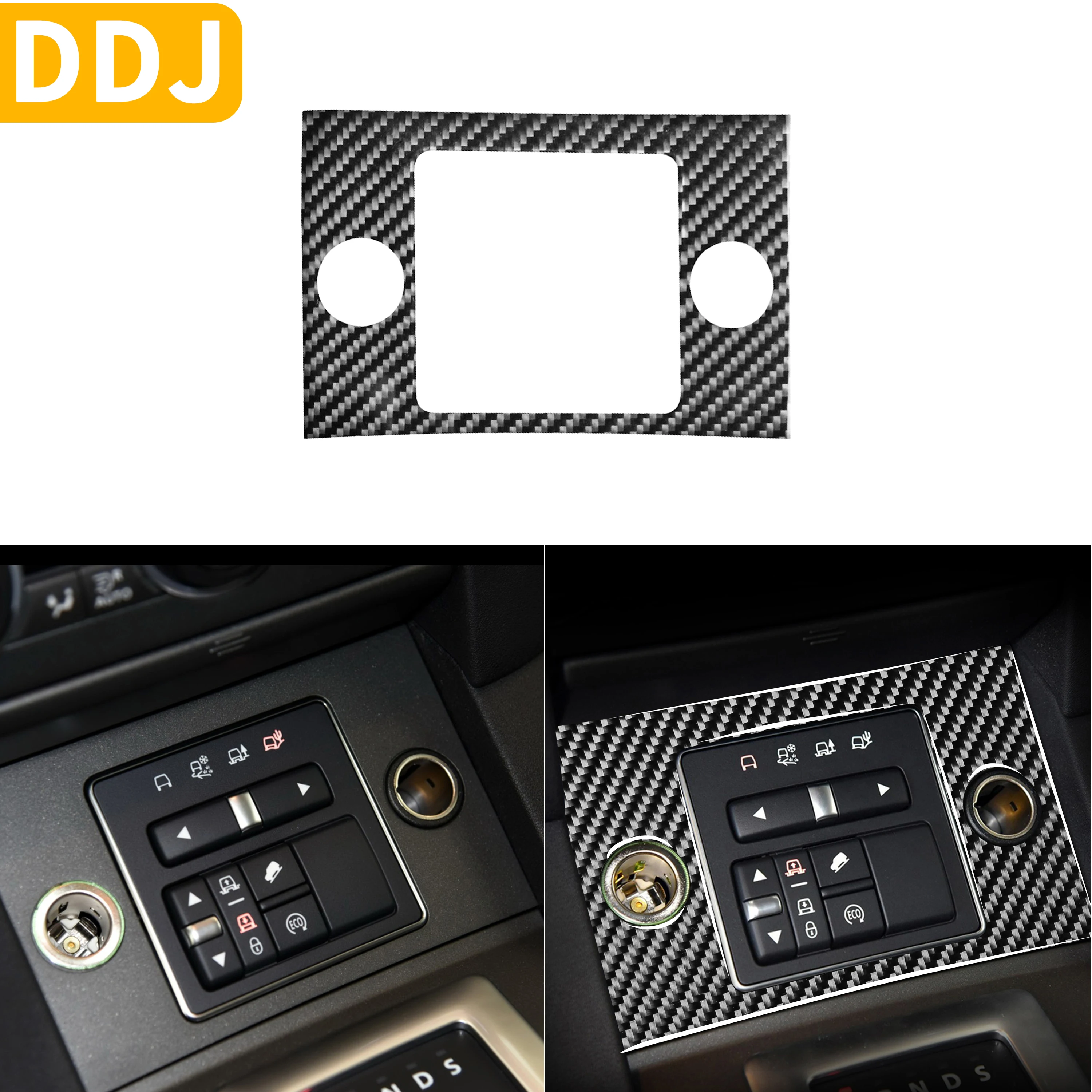 Для Land Rover Discovery 4 LR4 D4 HSE GS XS карбоновые аксессуары для интерьера Центральная