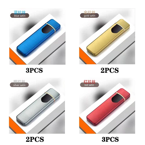 Combination K 10 шт./лот USB мини-сигарета электрическая зажигалка сенсорная для курения кальян электронные сигареты зажигалки гаджеты для мужчин - Цвет: Combination K