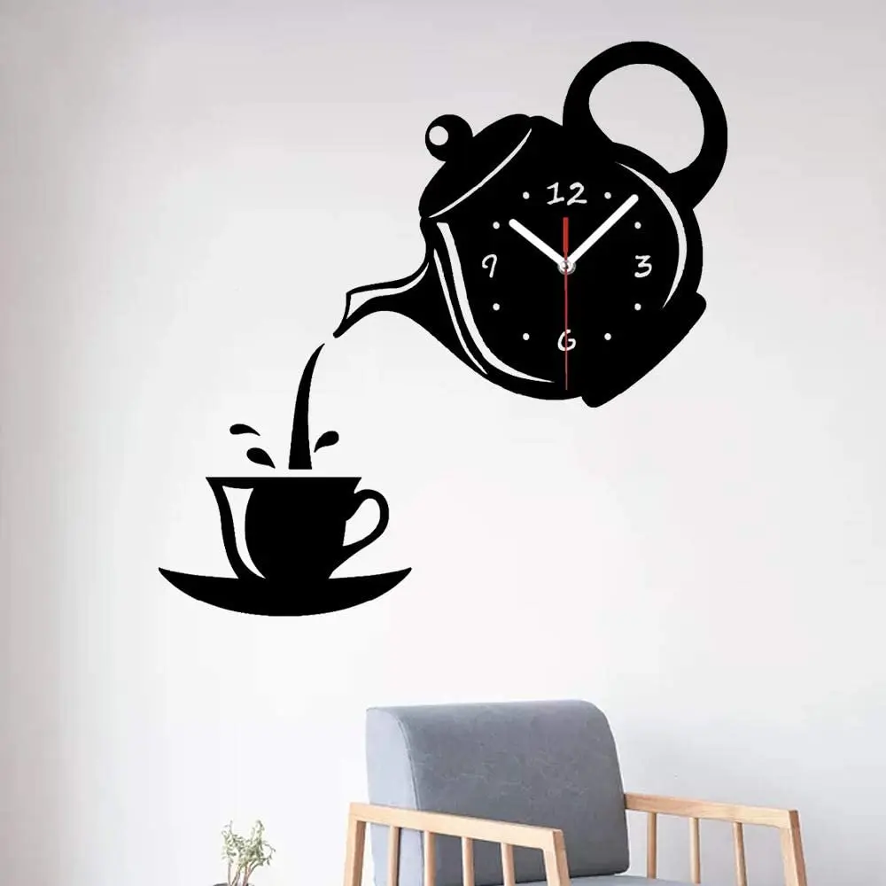 Premium Photo  Stylish wall clock on white background