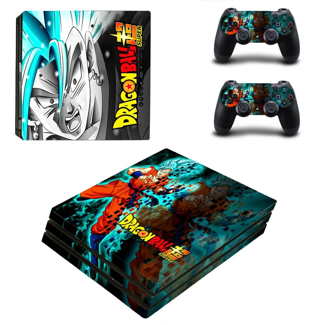 Dragon Ball Super PS4 Pro Stickers Play station 4 Skin Sticker Decal Cover For PlayStation 4 PS4 Pro Console& Controller Skins
