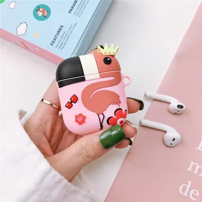 BLACK PEARL Смайлик авокадо брелок силиконовый чехол для Apple Airpods 1 2 аксессуары чехол Защитный чехол Сумка Коробка Чехол для наушников брелок - Цвет: BLACK PEARL