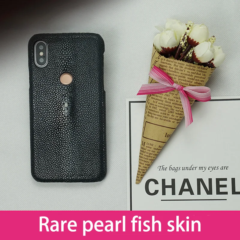 Phone Case For Xiaomi Mi 8 9se 9T A1 A2 A3 lite Max 2 Mix 2s 3 poco F1 Natural Pearl Fish skin For Redmi Note 4 4X 4A 5 6 7 Pro