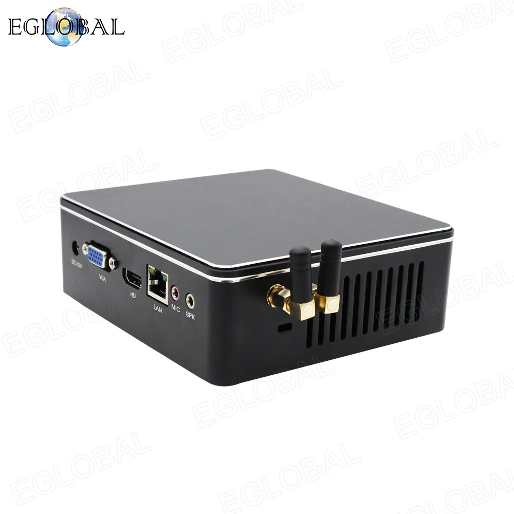 Eglobal F2 Core i5 7200U I7 6567U вентилятор мини ПК Windows 10 HDMI VGA двойной дисплей HTPC мини компьютер I3 7167U ТВ коробка ПК настольный