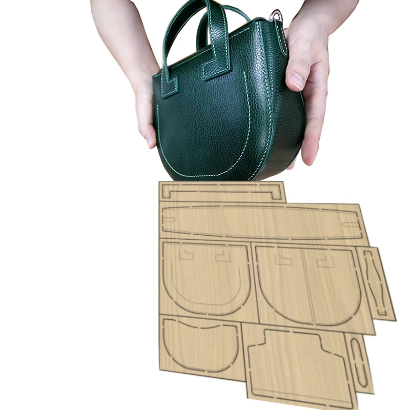 

Japan Steel Blade DIY leather craft Template Women handbag mould wood dies cutter for leathercraft