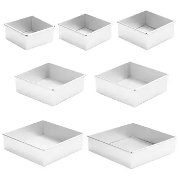 

4-10 Inch DIY Square Non Stick Cake Pan Pie Loaf Toast Bread Mold Bakeware Tray