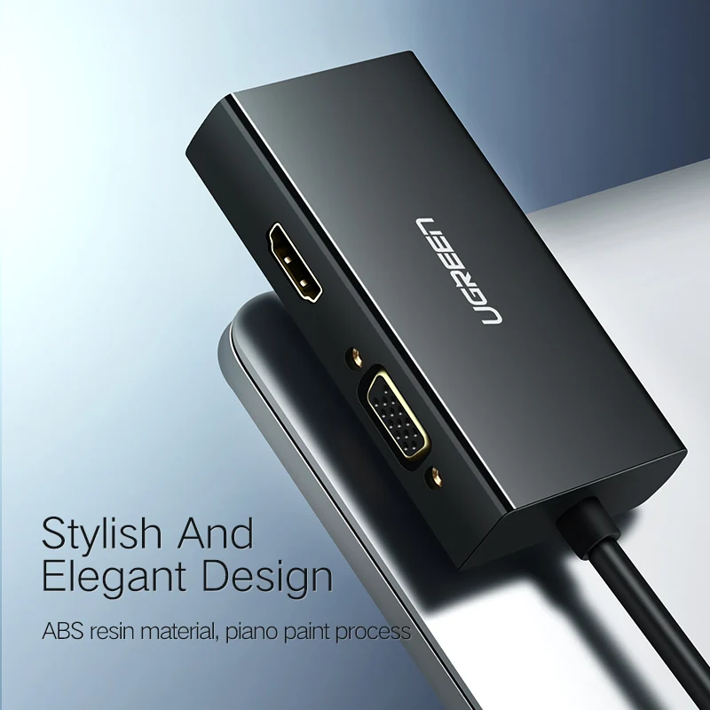 Ugreen Mini DisplayPort к HDMI VGA DVI адаптер Thunderbolt 2 конвертер Мини DP кабель для Surface Pro 4