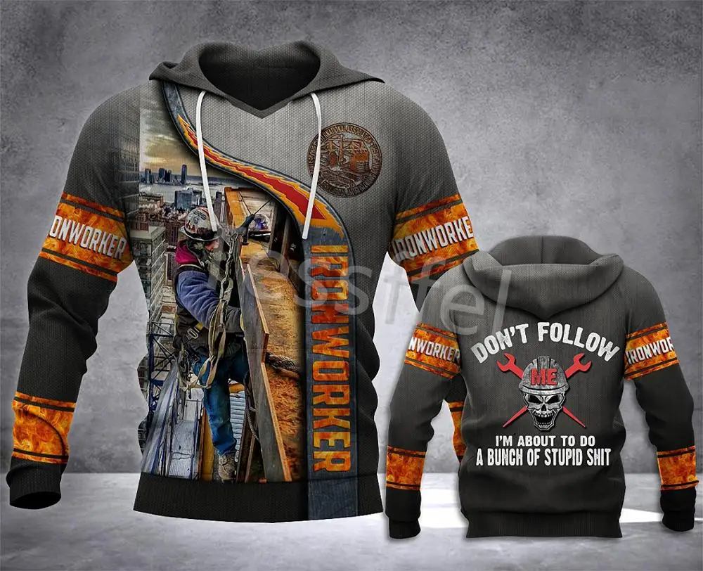 

Tessffel Dedicated Ironworker Hoodies 3D Printed Men's Hooded Creative Sweatshirt Fashion Autumn/Winter Unisex Pullover Style-8