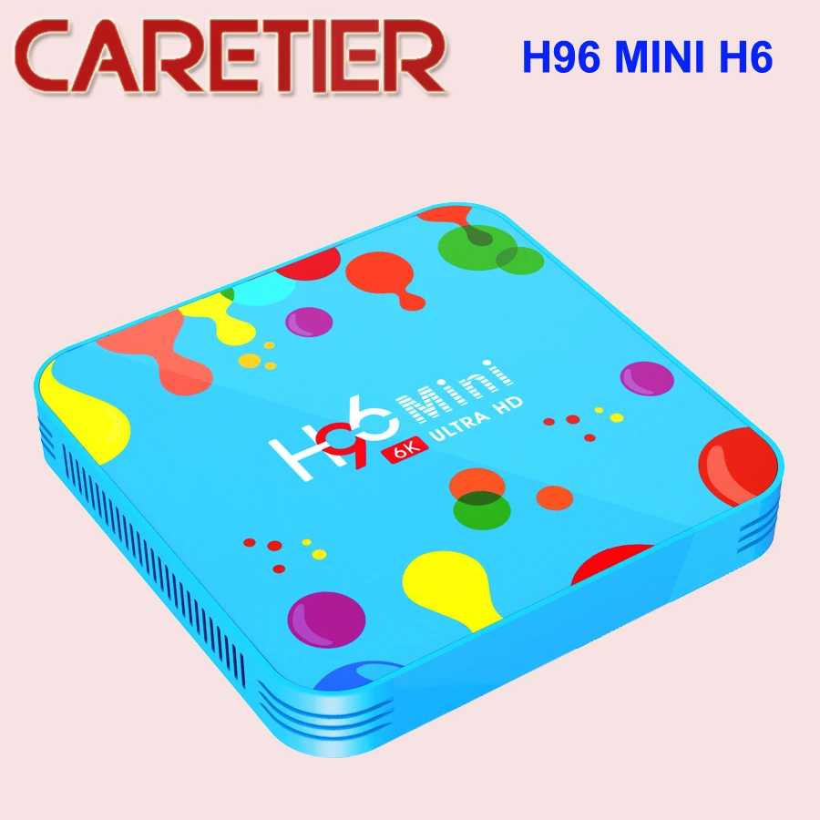 H96 MINI H6 Android 9,0 Smart tv BOX Четырехъядерный 4G DDR3 32G EMMC ROM телеприставка 6K 3D H.265 Wifi медиаплеер приемник 5 шт